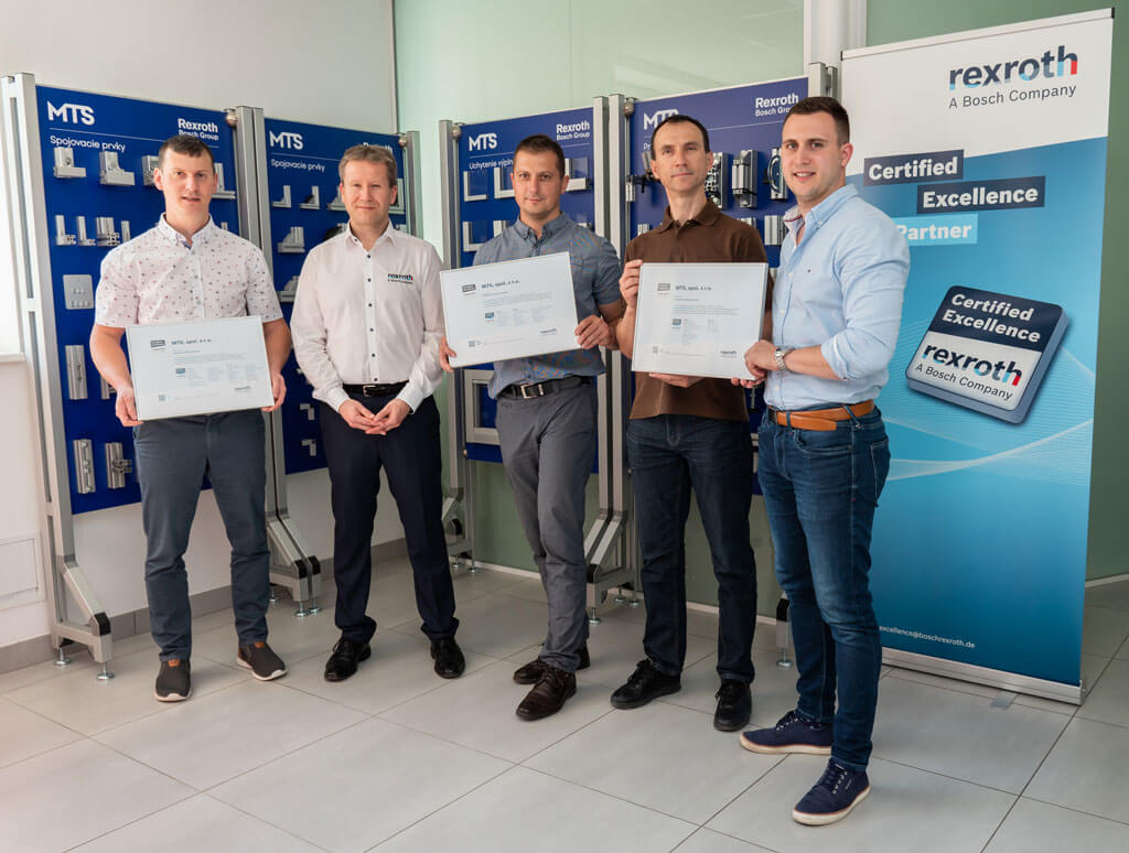 MTS sa stala certifikovaným zmluvným partnerom firmy Bosch Rexroth